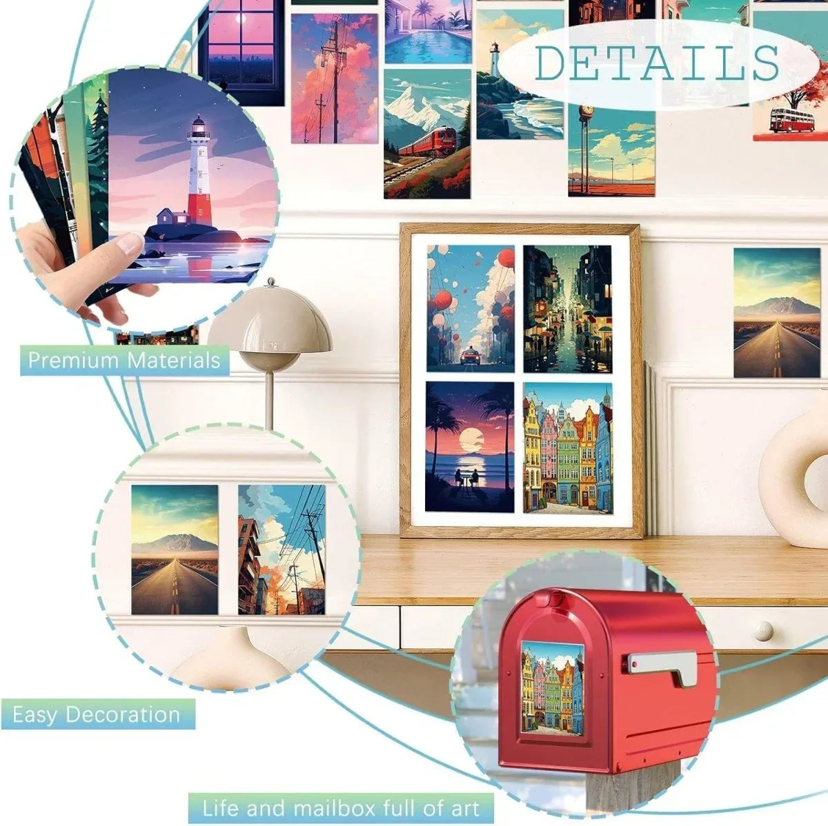 50 cartes postales de conception raffinée - © 2026 Le Grimoire Ancien