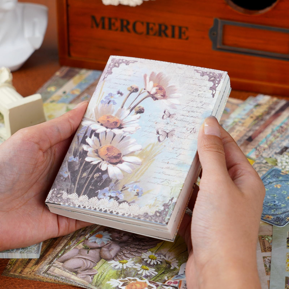 Kit de scrapbooking vintage – 185 pièces