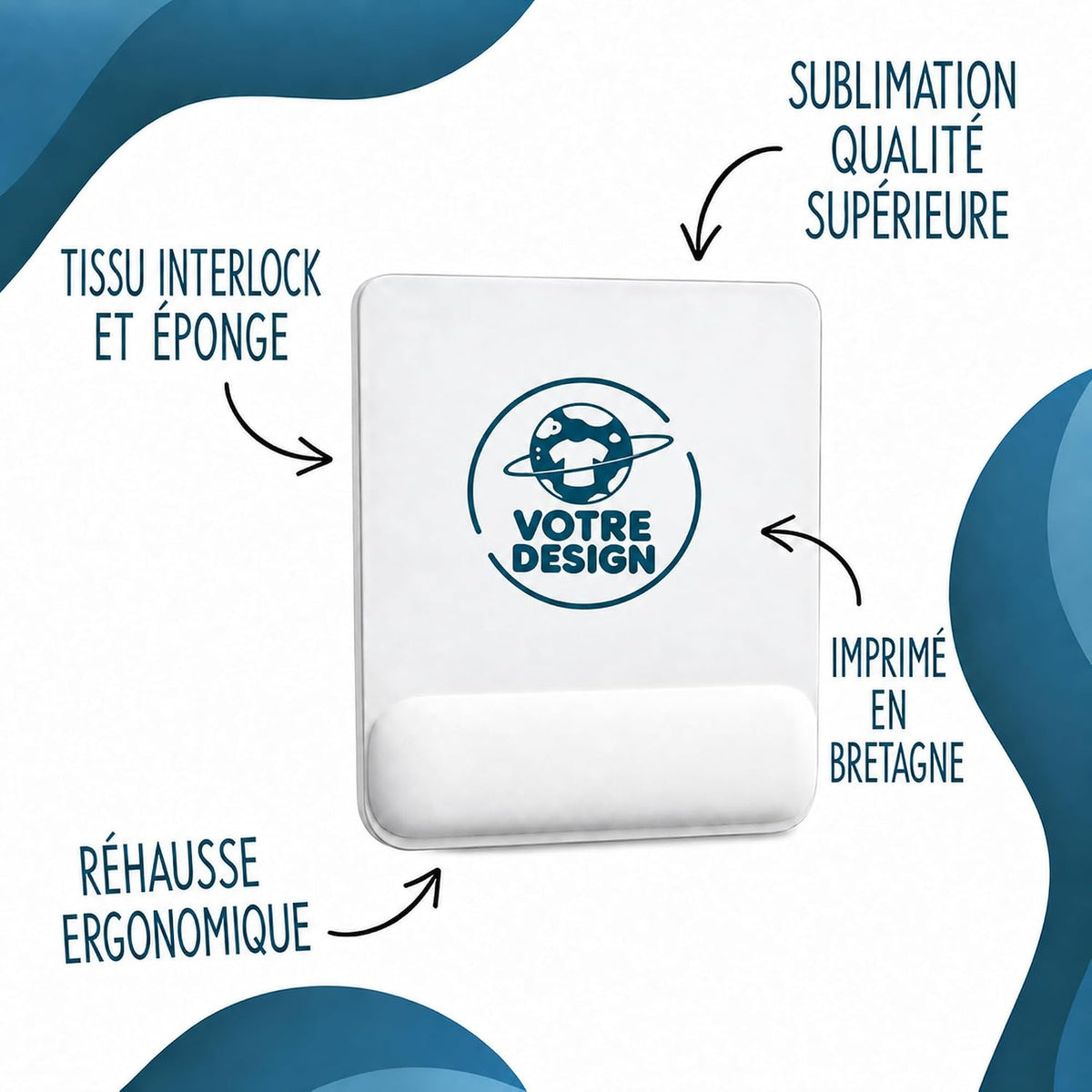 Tapis de souris « Les voyages, c’est la vie »