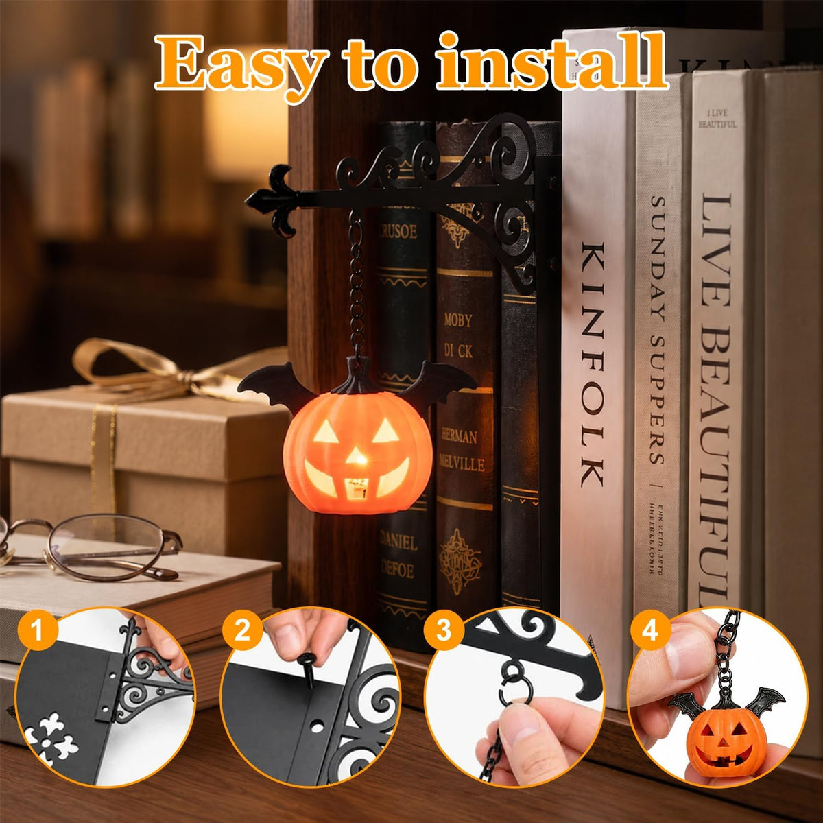 Mini-lanterne LED de bibliothèque – Esprit vintage - Qualité premium