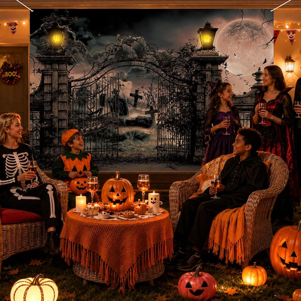 Toile de fond Halloween – 240 × 180 cm