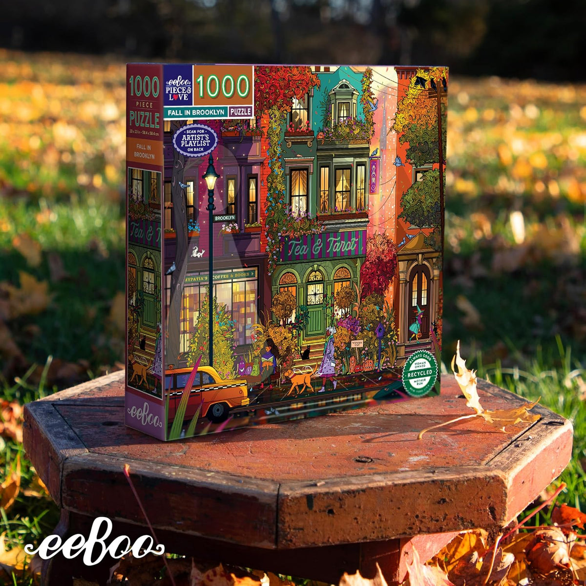 Puzzle 1000 pièces – Automne à Brooklyn | Illustration Laura El | eeboo