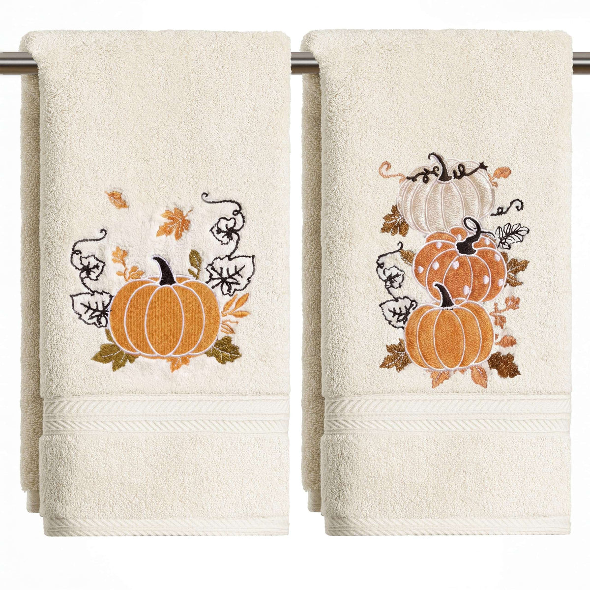 Serviettes Automne brodées – Lot de 2 | Artoid Mode