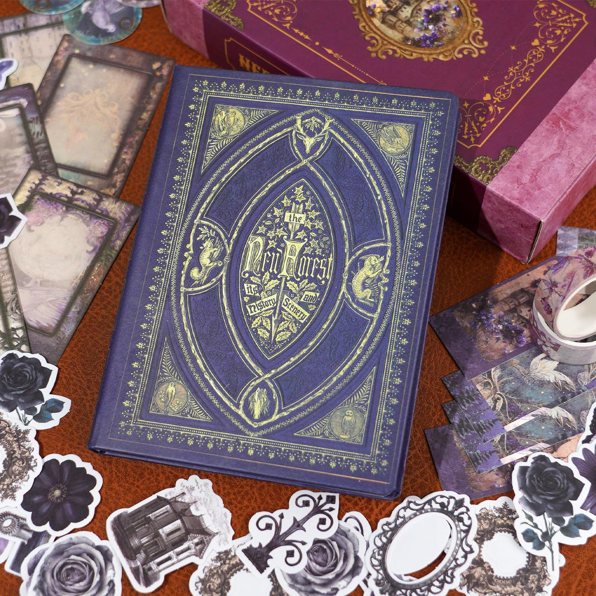Kit de scrapbooking vintage – 185 pièces