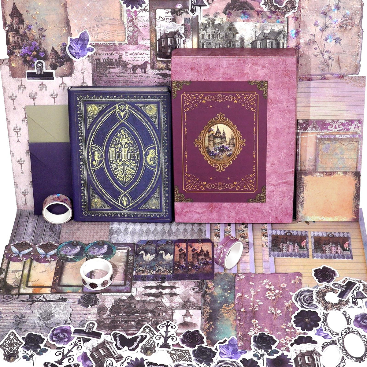 Kit de scrapbooking vintage – 185 pièces