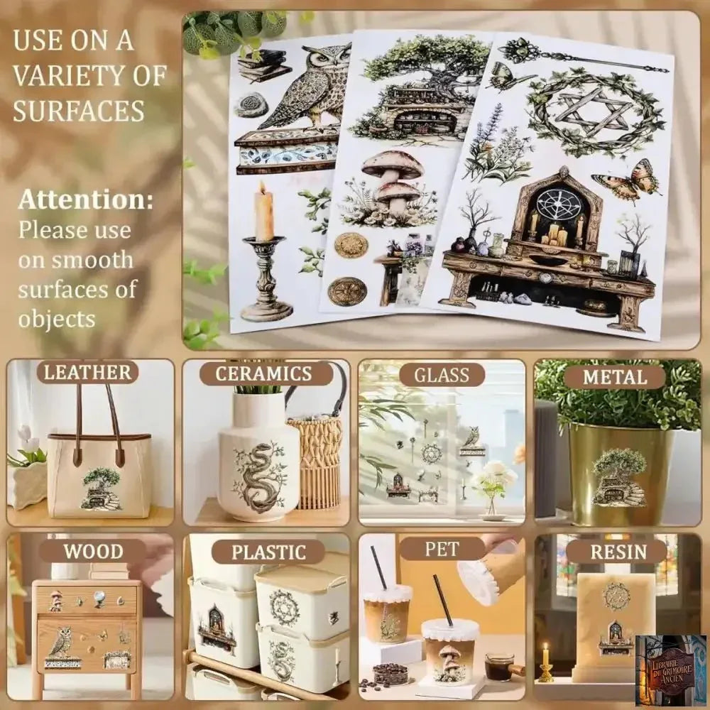 BUNDLE Coffret Papeterie vintage - Trio créatif - © 2026 Le Grimoire Ancien