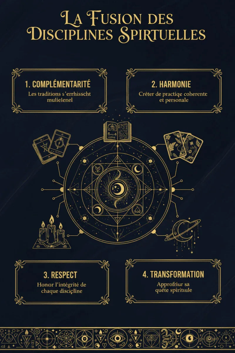 Soirée "Un Livre, Une Soirée" - La Fusion des disciplines spirituelles - © 2026 Le Grimoire Ancien