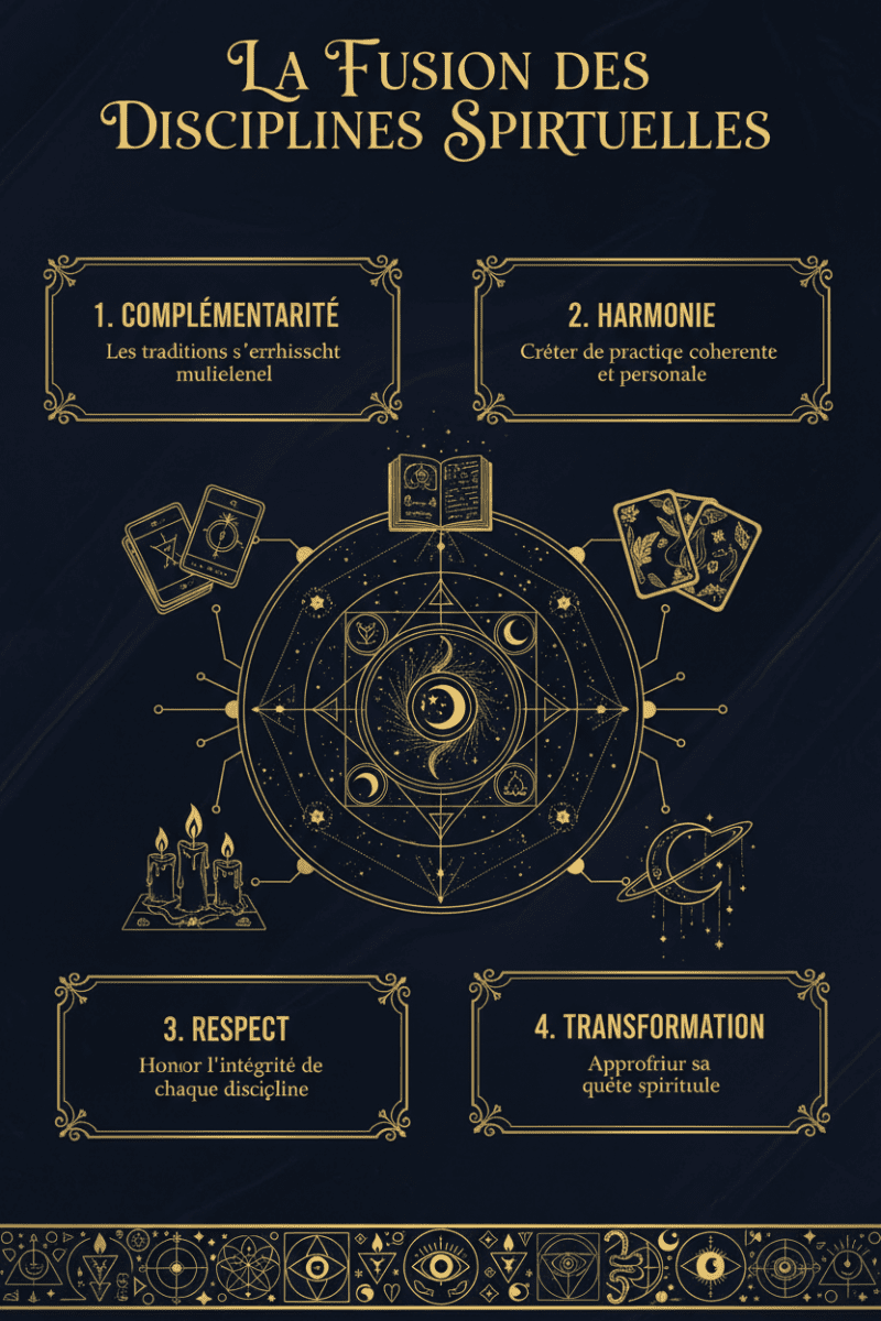 Soirée "Un Livre, Une Soirée" - La Fusion des disciplines spirituelles - © 2026 Le Grimoire Ancien