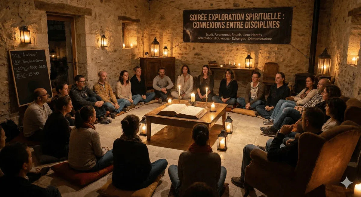 Soirée "Un Livre, Une Soirée" - La Fusion des disciplines spirituelles - © 2026 Le Grimoire Ancien