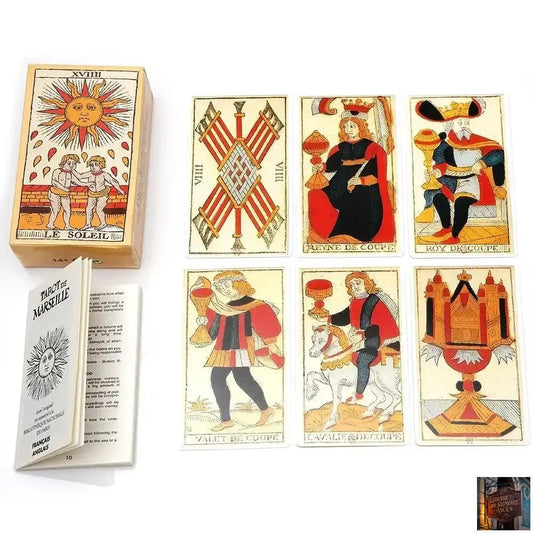 Tarot de Marseille Français - Cartes de 78 lames - Livret français - Le Grimoire Ancien
