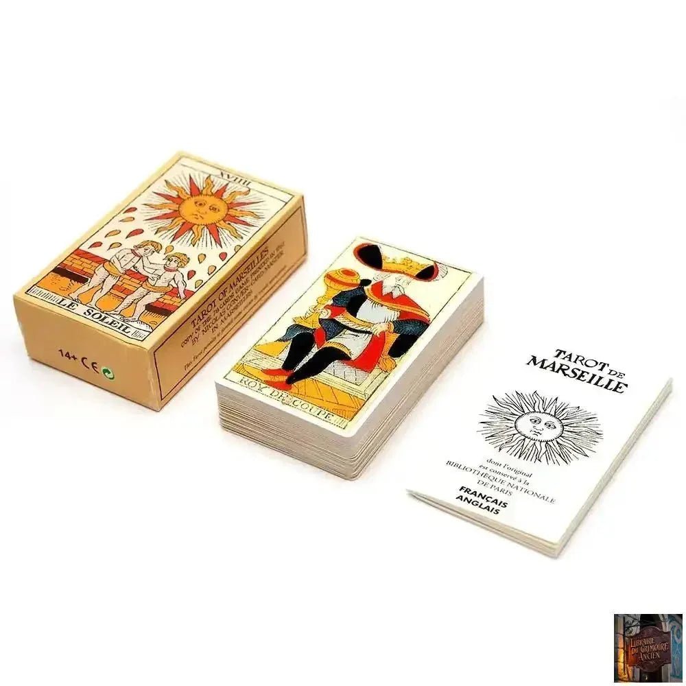 Tarot de Marseille Français - Cartes de 78 lames - Livret français - © 2026 Le Grimoire Ancien