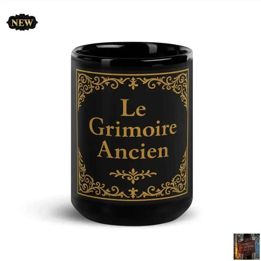 Notre mug noir brillant - © 2026 Le Grimoire Ancien