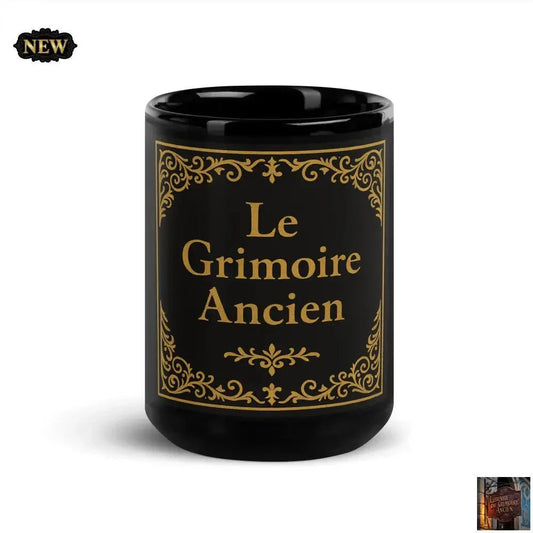 Notre mug noir brillant - © 2026 Le Grimoire Ancien