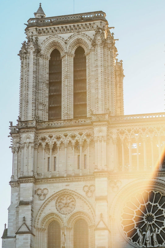 Notre dame cathedral's iconic architecture is stunning