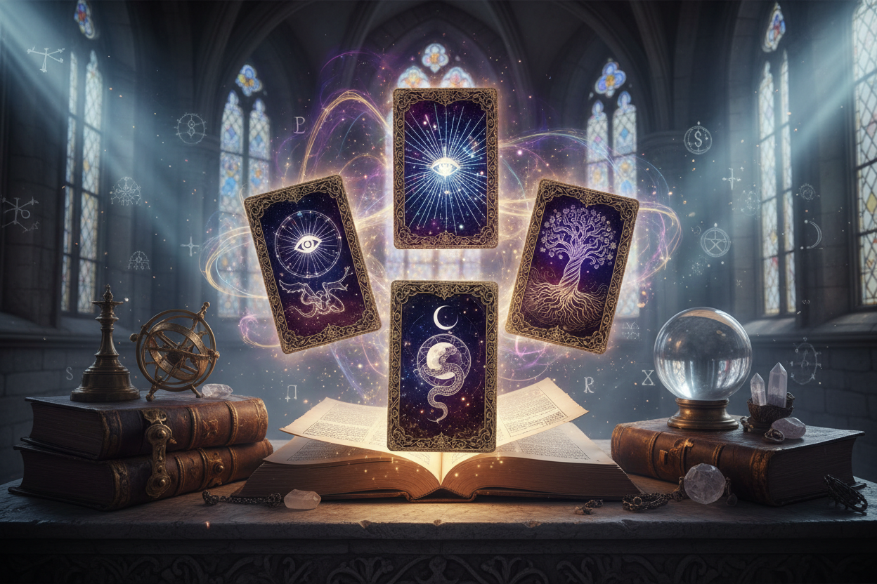 Les échos de l'Arcane : oracles du Destin révélé - Le Grimoire Ancien