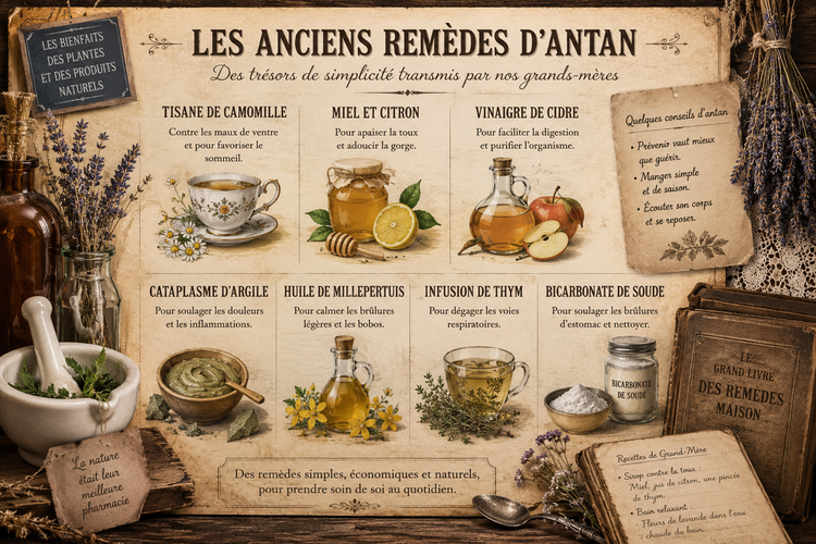 Remèdes naturels faits maison pour une vie saine - © 2026 Le Grimoire Ancien