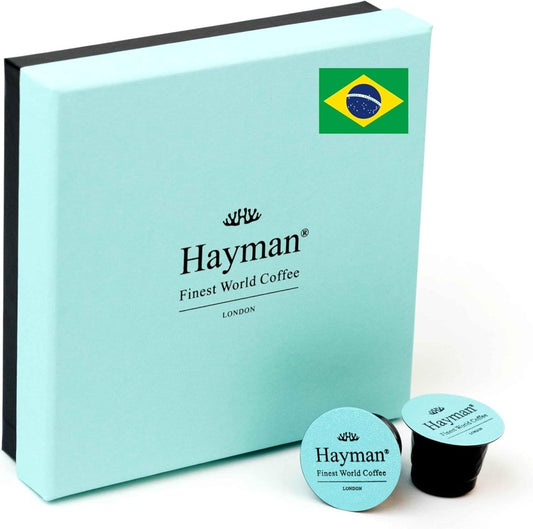 100 % Café Fazenda Sao Paulo du Brésil - Capsules de café compatibles avec les machines Nespresso Original Line - Coffret avec 20 capsules - © 2026 Le Grimoire Ancien