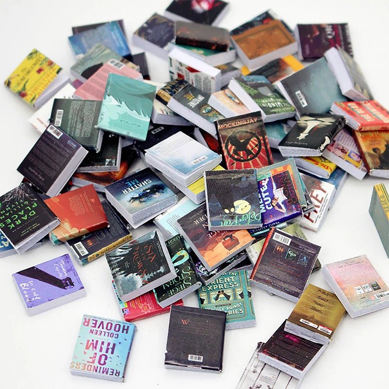 100 pièces miniatures de mini livres à rabat (1 Lot) - Le Grimoire Ancien