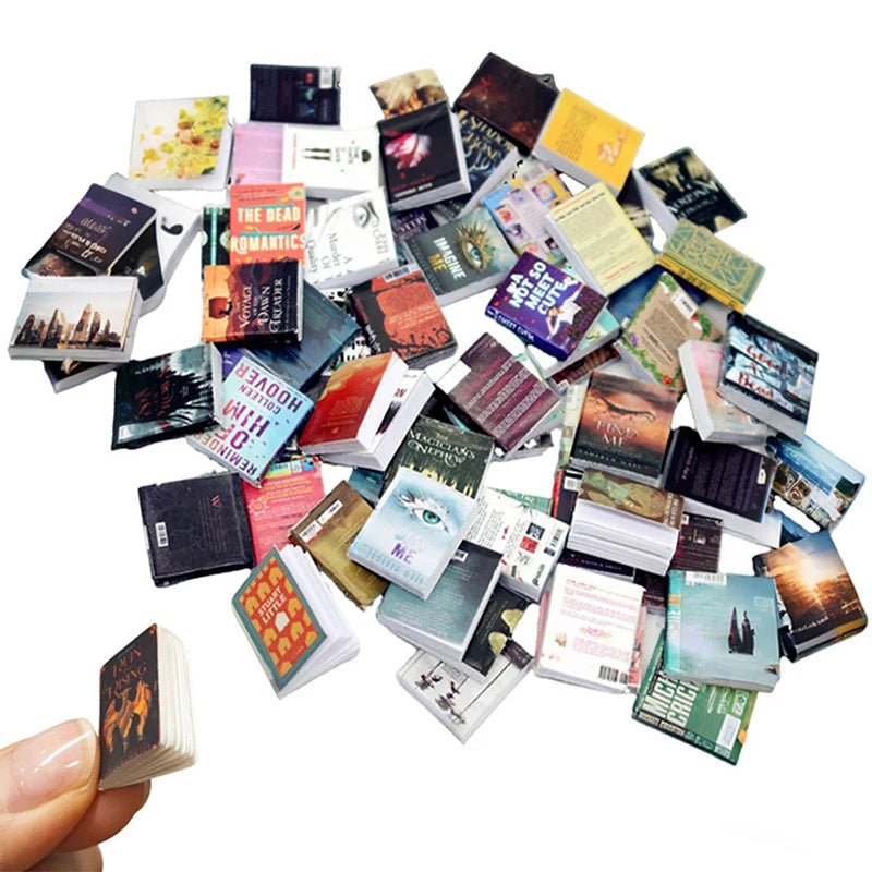 100 pièces miniatures de mini livres à rabat (1 Lot) - Le Grimoire Ancien