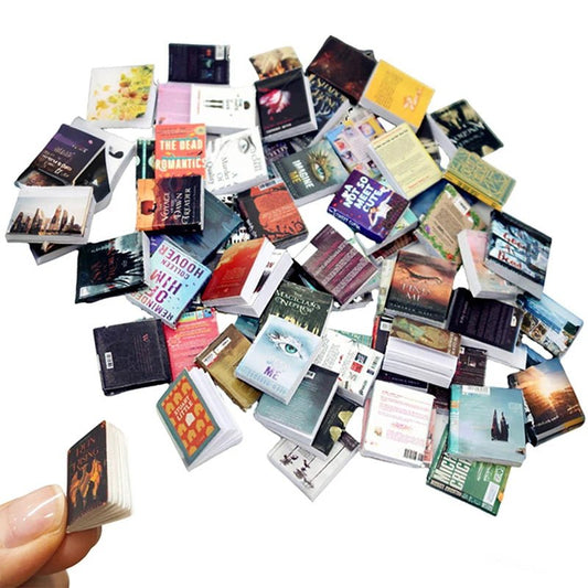 100 pièces miniatures de mini livres à rabat (1 Lot) - Le Grimoire Ancien