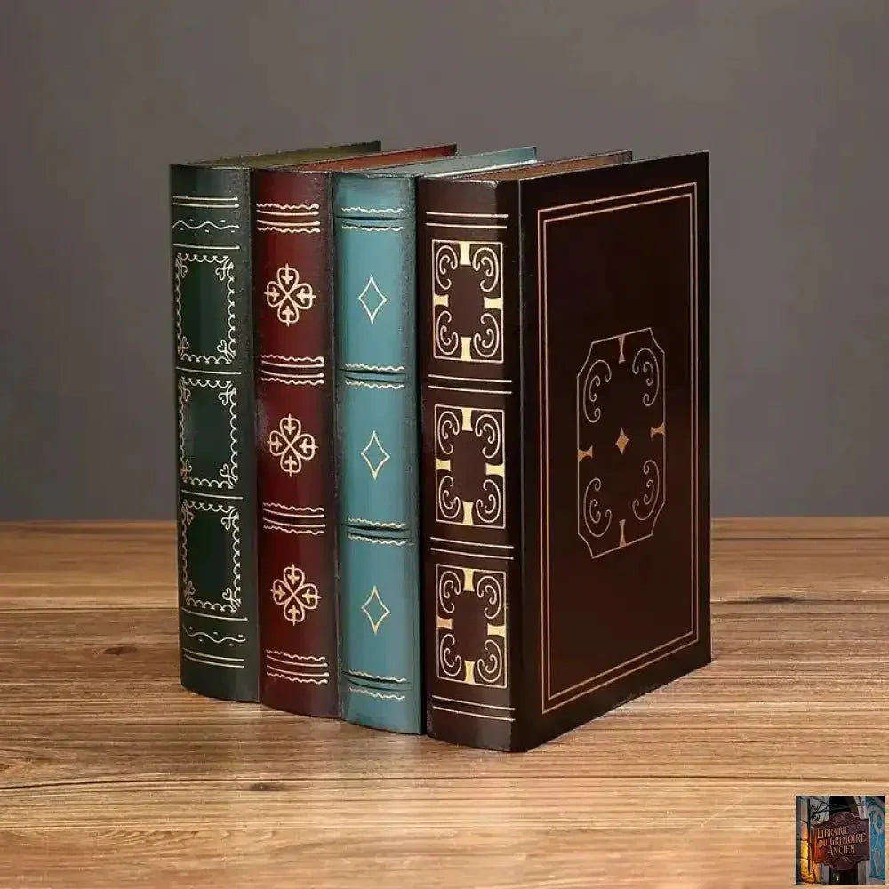 2 boîtes de rangement rétro européennes (1 boîte = 4 livres) - © 2026 Le Grimoire Ancien