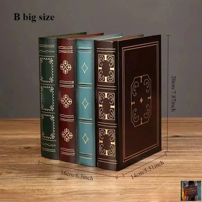 2 boîtes de rangement rétro européennes (1 boîte = 4 livres) - © 2026 Le Grimoire Ancien