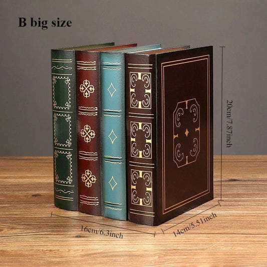 2 boîtes de rangement rétro européennes (1 boîte = 4 livres) - Le Grimoire Ancien