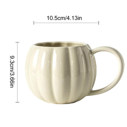 Mug citrouille céramique 450 ml avec couvercle – Halloween & Automne
