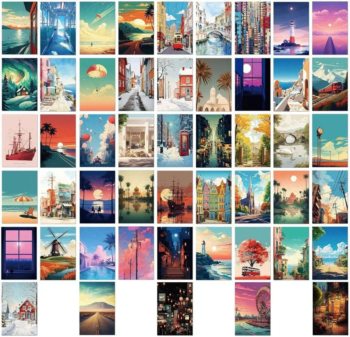 50 cartes postales de conception raffinée - © 2026 Le Grimoire Ancien