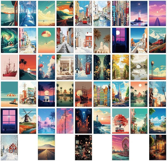 50 cartes postales de conception raffinée - © 2026 Le Grimoire Ancien