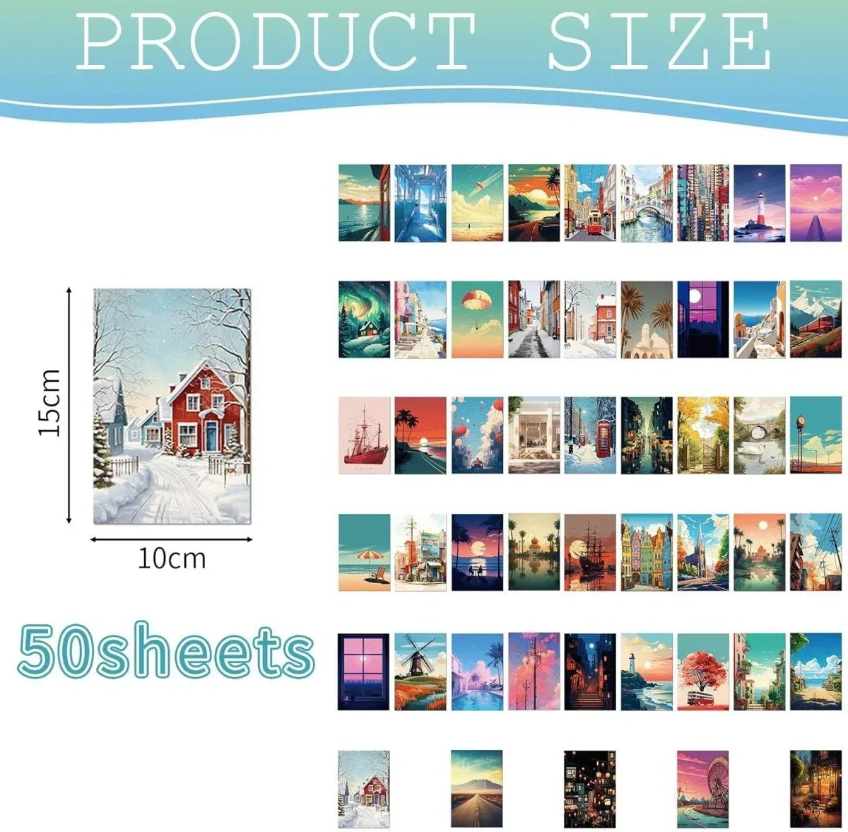 50 cartes postales de conception raffinée - © 2026 Le Grimoire Ancien