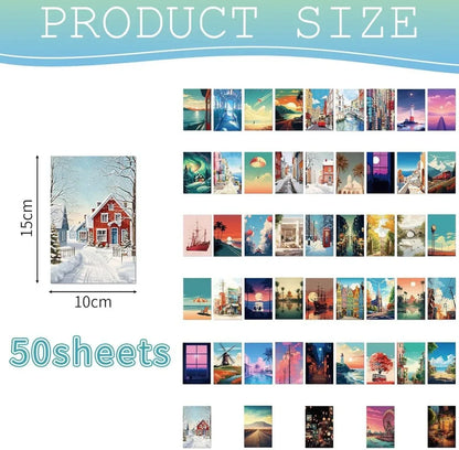 50 cartes postales de conception raffinée - © 2026 Le Grimoire Ancien