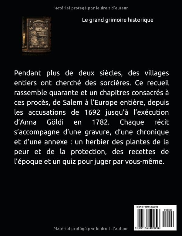 Grimoire et chronique noire des sorcières de Salem et d’Europe - Recueil illustré de procès et mini-quiz