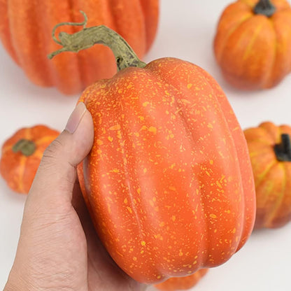 Lot de 7 citrouilles artificielles – Décoration Automne & Halloween