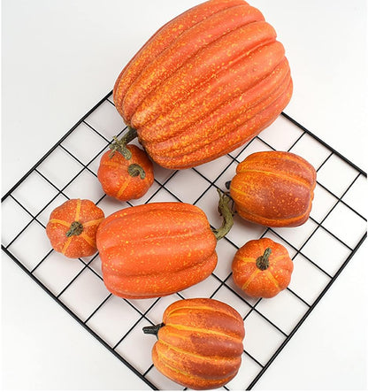 Lot de 7 citrouilles artificielles – Décoration Automne & Halloween