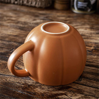 Mug citrouille céramique 450 ml avec couvercle – Halloween & Automne
