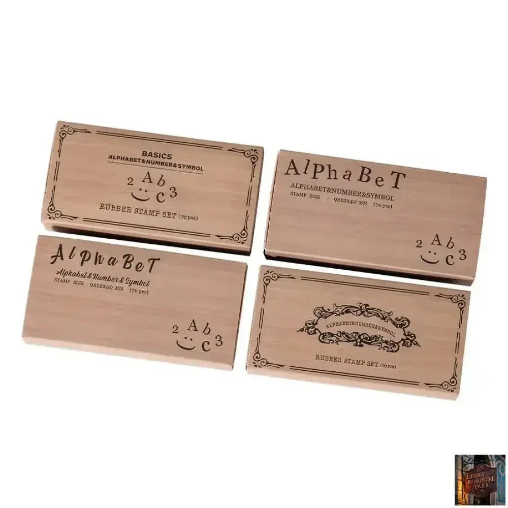 70 pièces symboles lettres rétro (1 Lot) - © 2026 Le Grimoire Ancien