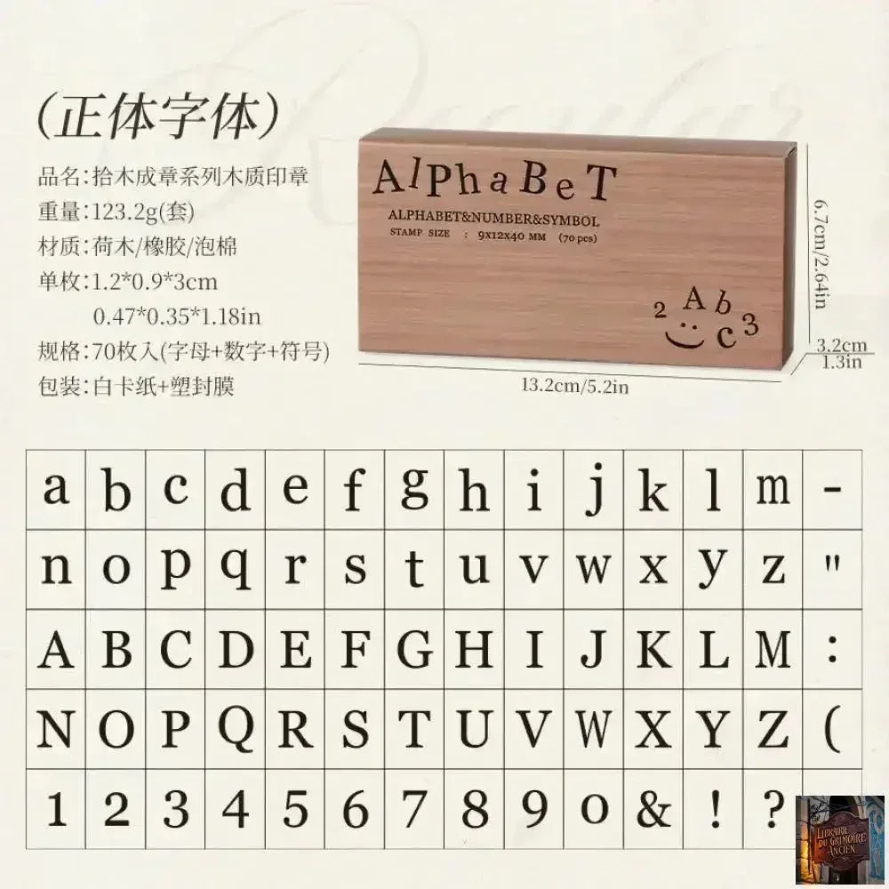 70 pièces symboles lettres rétro (1 Lot) - © 2026 Le Grimoire Ancien