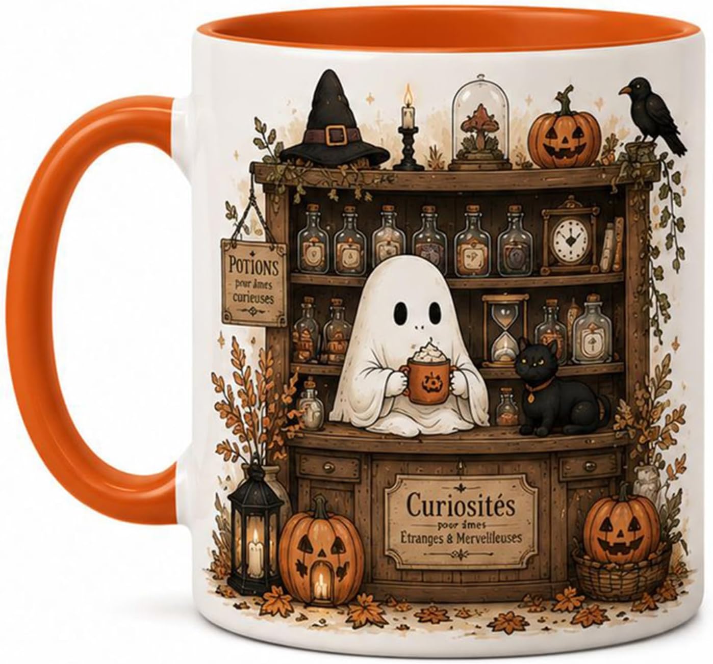 Mug Fantôme Automne – 360 ml | Illustration Recto Verso