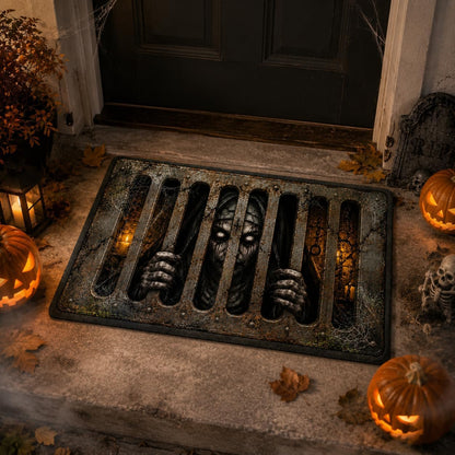 Paillasson Halloween 3D – 40 × 60 cm | Intérieur & Extérieur