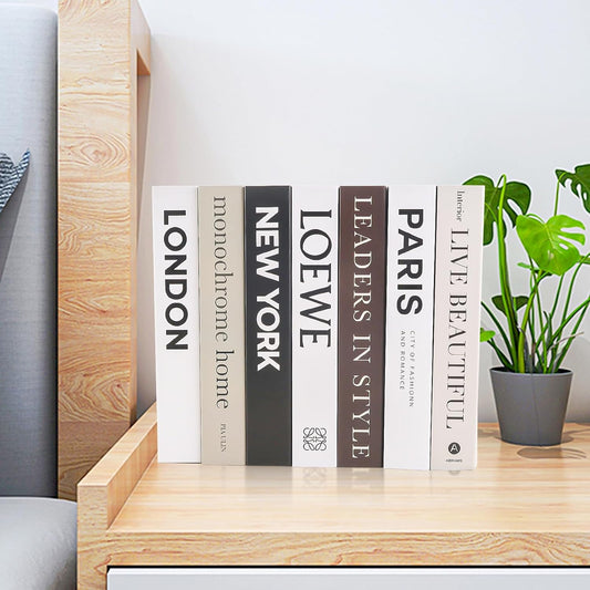 Faux livres décoratifs — Set de 7