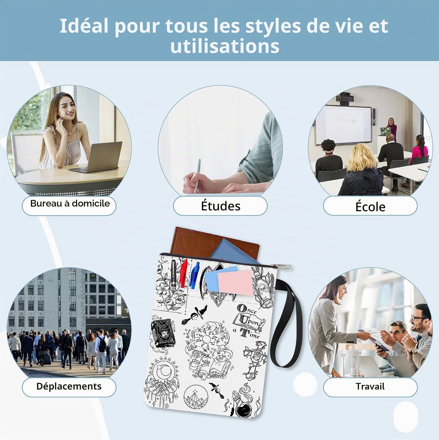 Pochette de protection pour livre – Collection Craspire