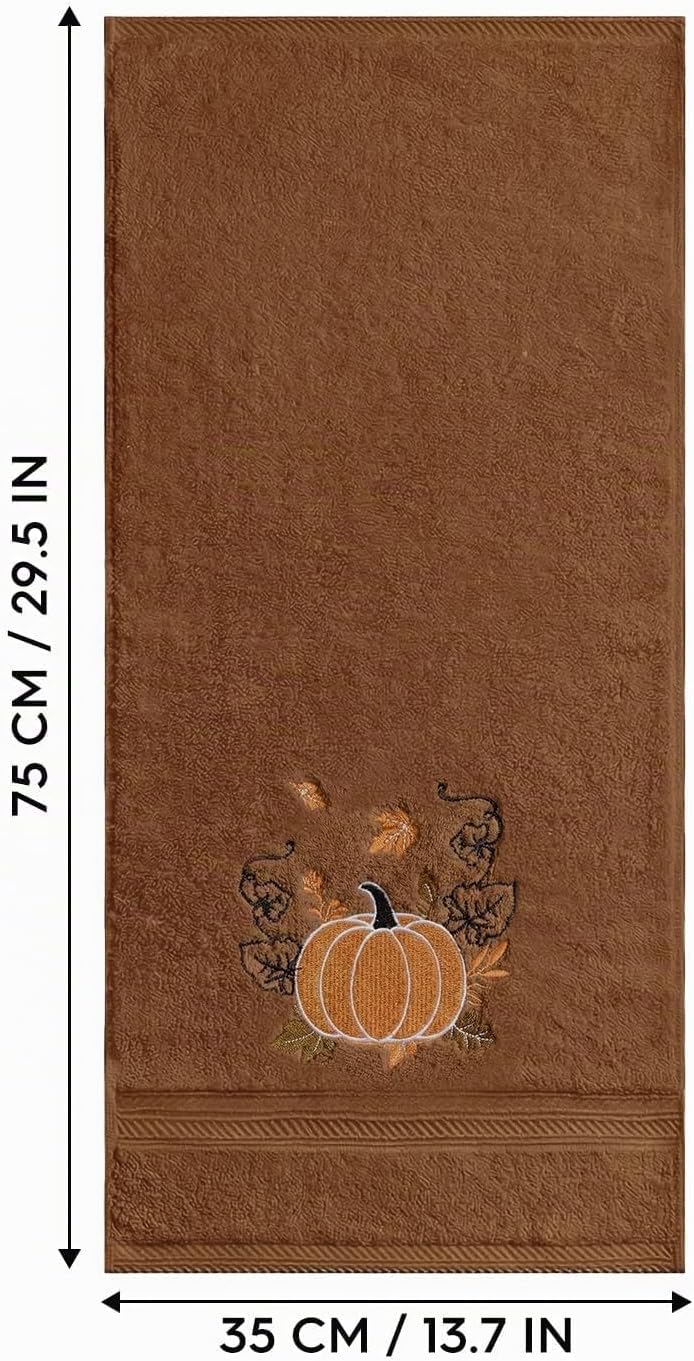 Serviettes Automne brodées – Lot de 2 | Artoid Mode