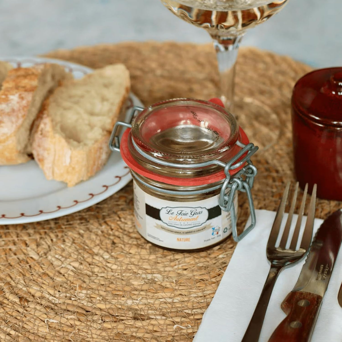 Foie gras de canard entier nature — Coffret de 3 Pots - 200 g
