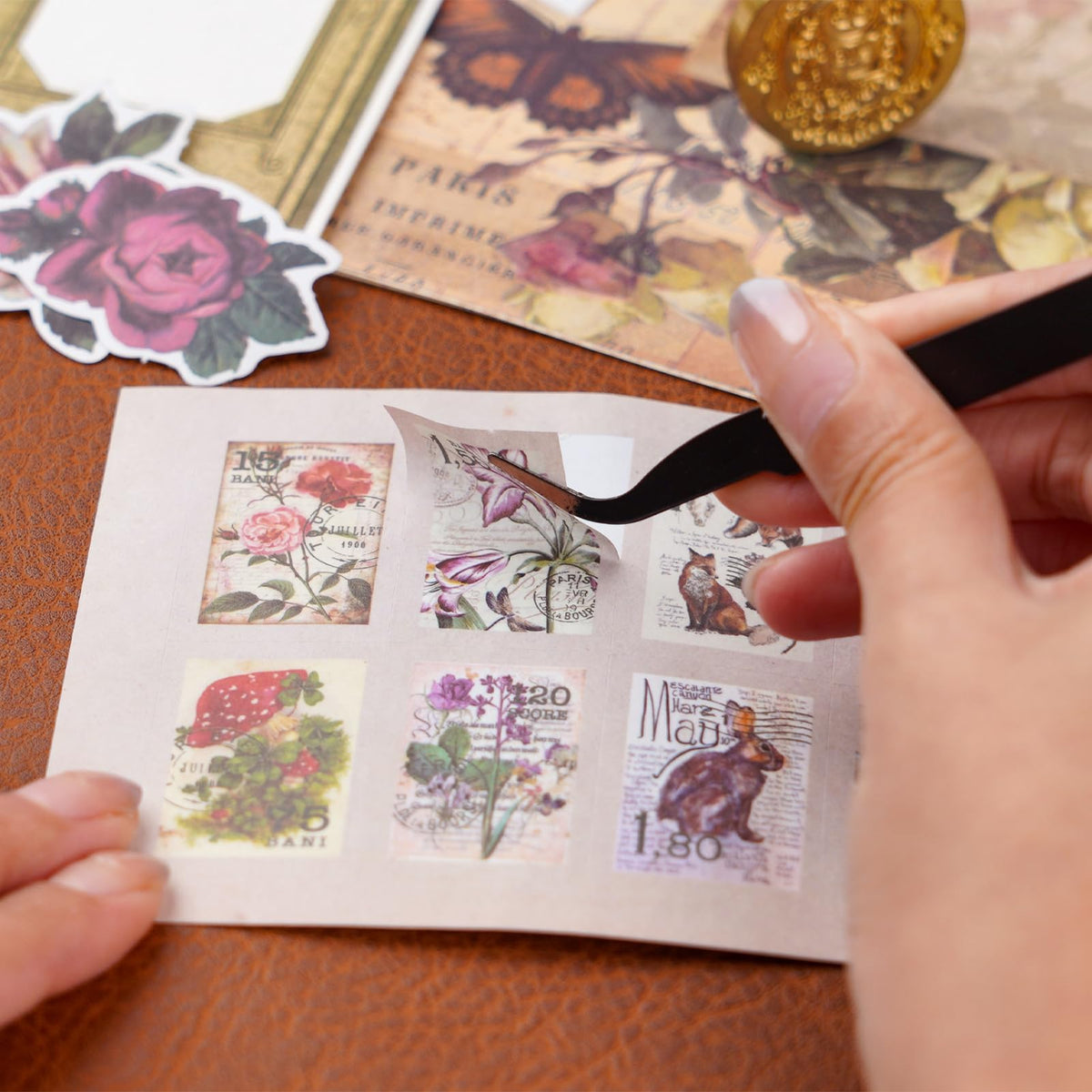 Kit de scrapbooking vintage – 185 pièces