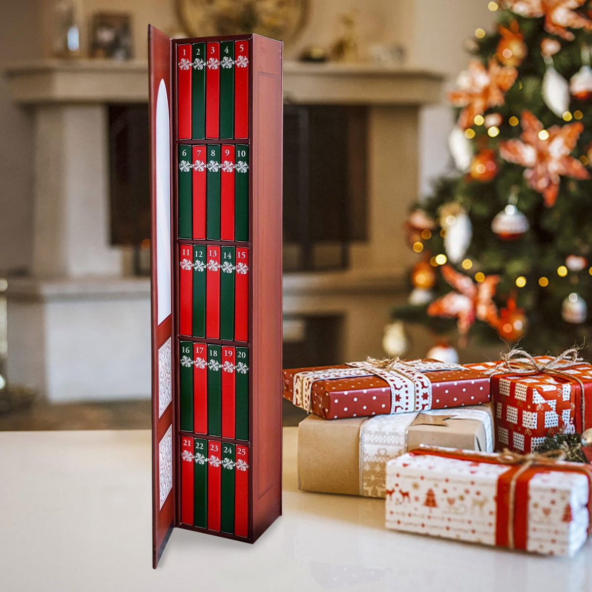 Calendrier de l'Avent 2026 — Mini-livres décoratifs