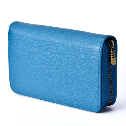 Étui à stylos en cuir - 10 fentes avec pochette zippée – Fait main