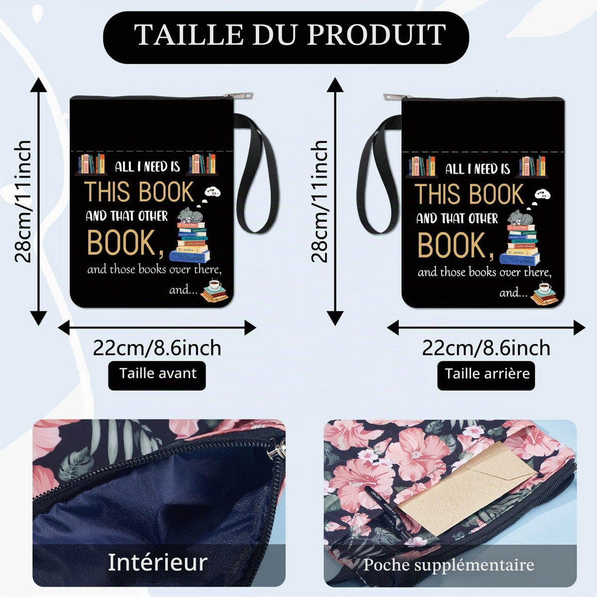 Pochette de protection pour livre – Collection Craspire