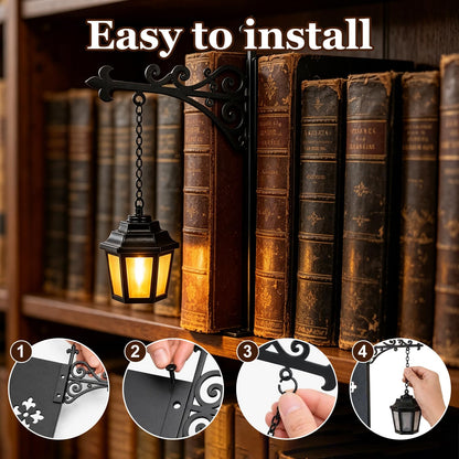 Mini-lanterne LED de bibliothèque – Esprit vintage - Qualité premium