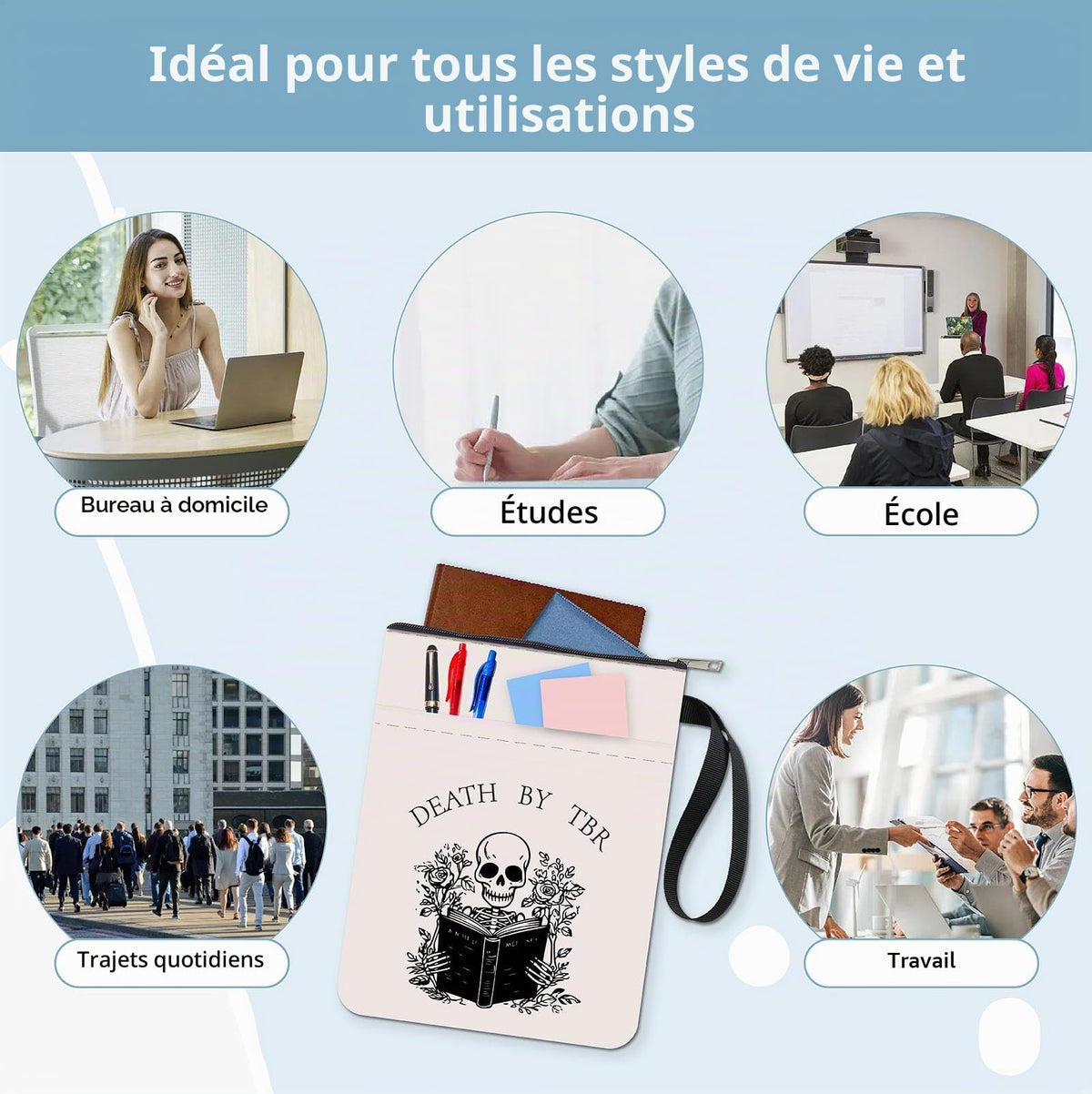 Pochette de protection pour livre – Collection Craspire